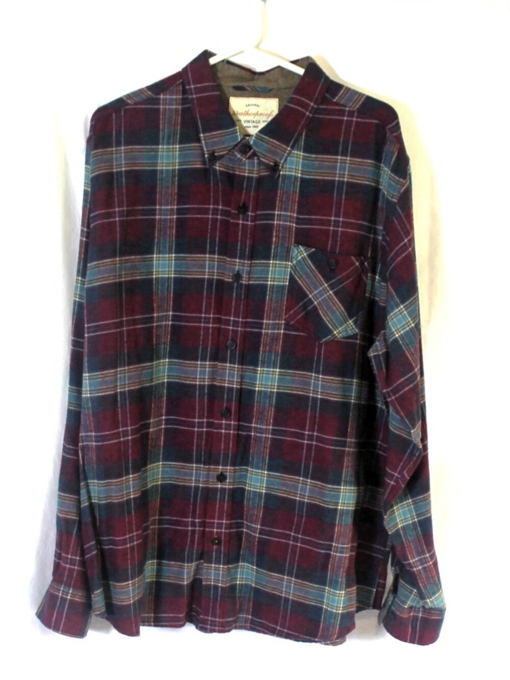 NWOT Original Weatherproof Vintage Men's Flannel Shirt XXL